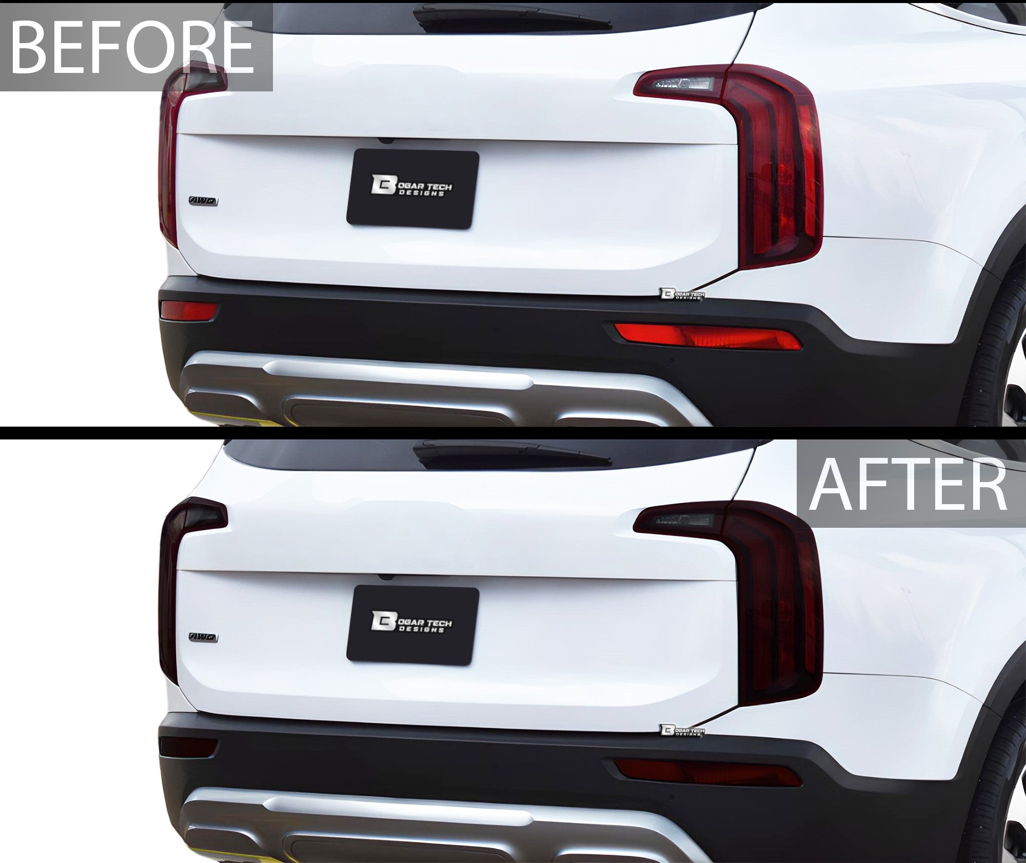 Full Headlight Taillight Precut Smoked PPF Tint Kit Film Overlay Fits Kia Telluride 2020-2025