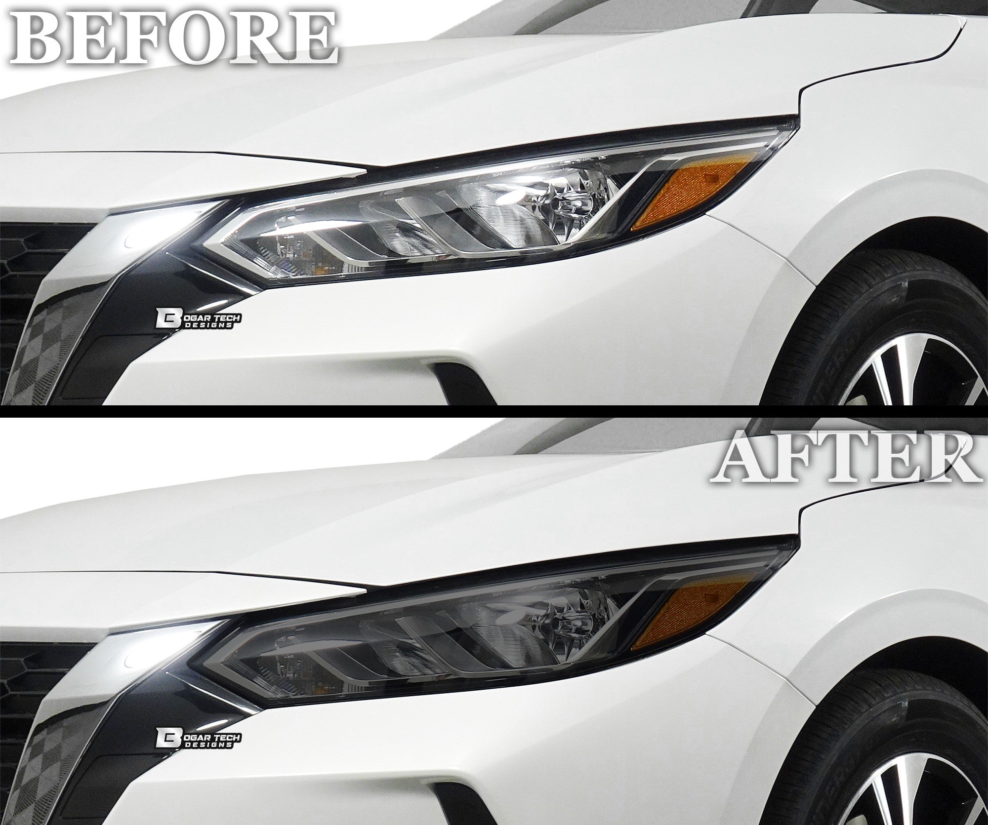 Full Headlight Taillight Precut Smoked PPF Tint Kit Overlay Film Fits Nissan Sentra 2020-2025