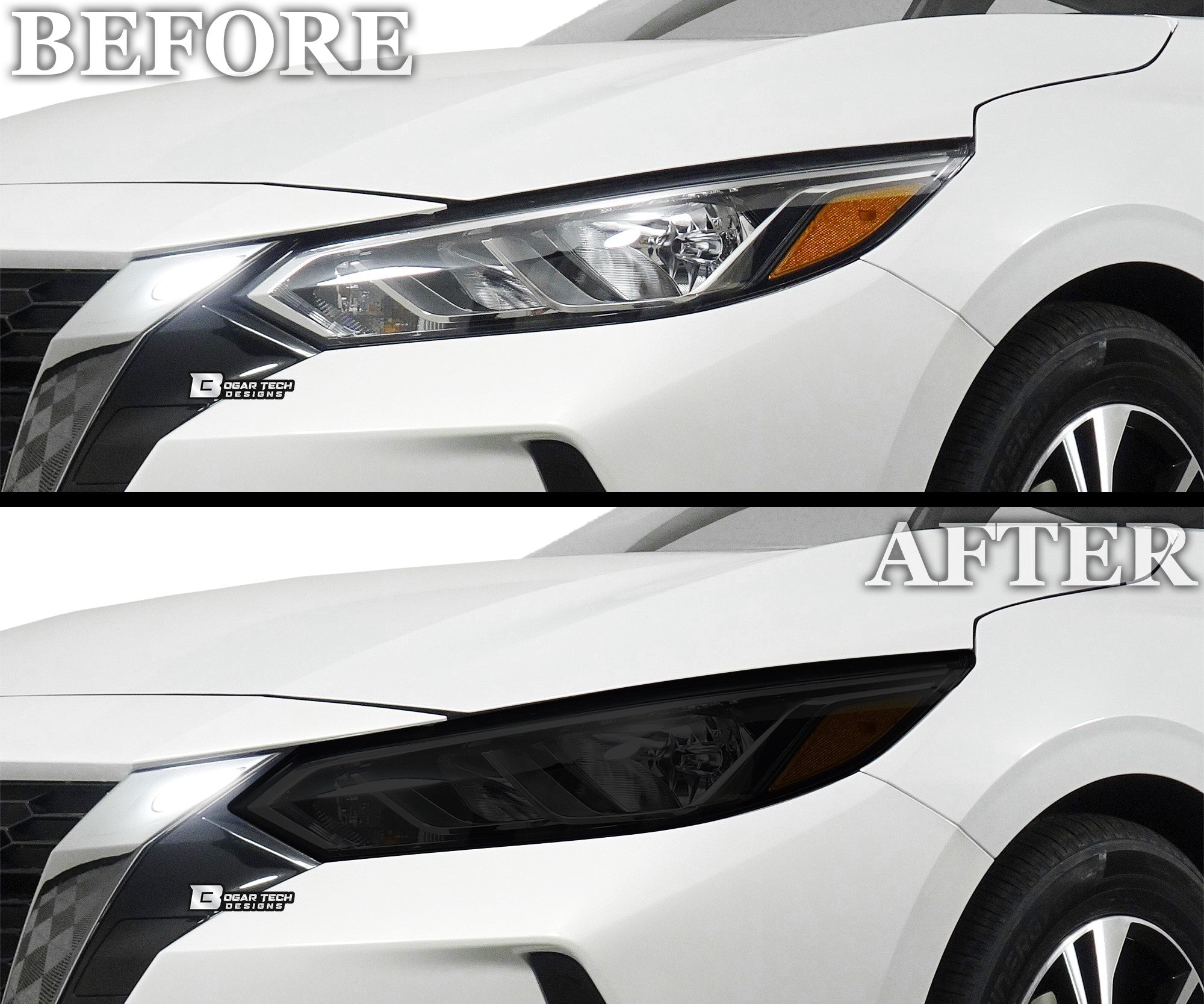 Full Headlight Taillight Precut Smoked PPF Tint Kit Overlay Film Fits Nissan Sentra 2020-2025