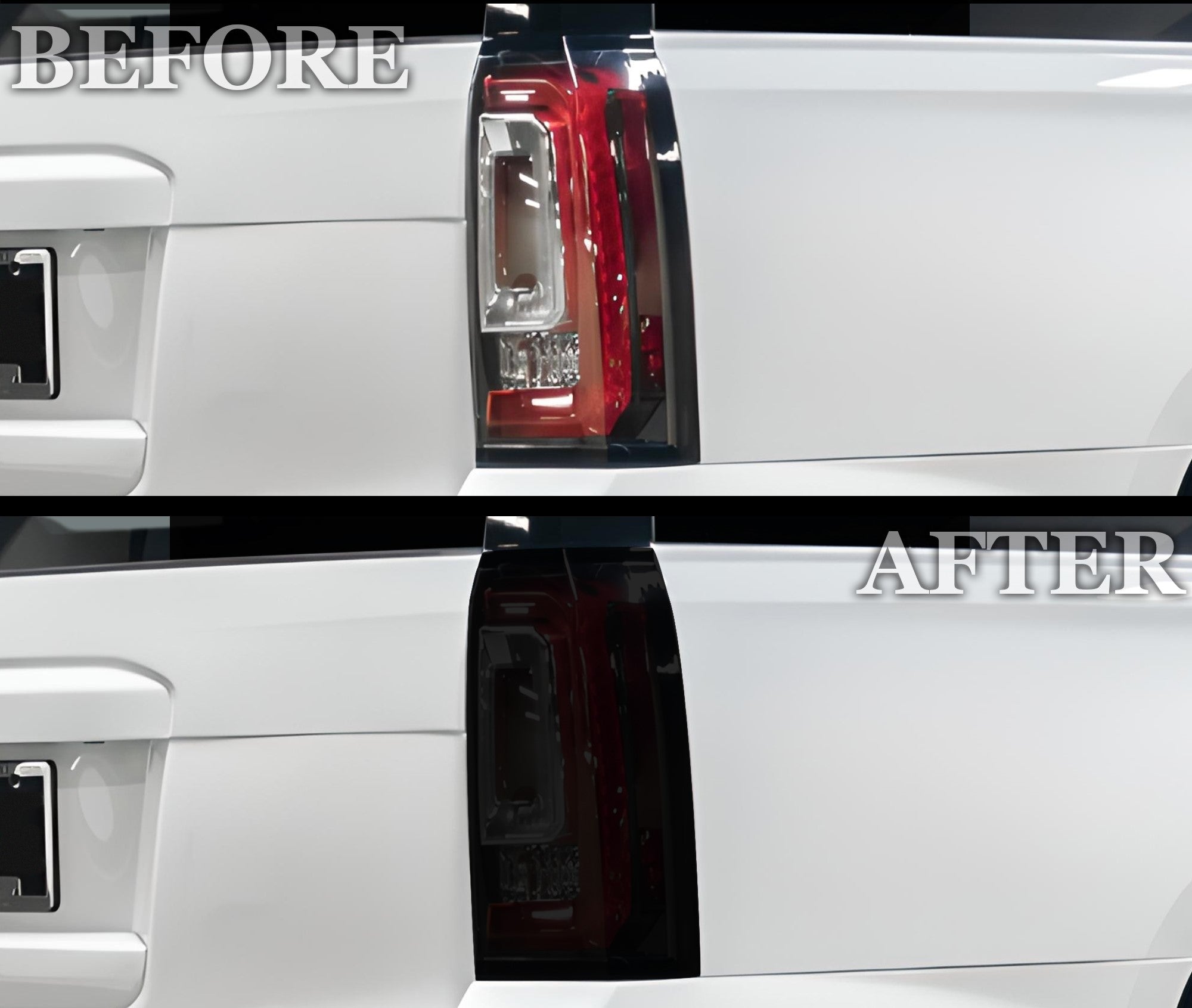 Full Headlight Taillight Precut Smoked PPF Tint Kit Film Overlay Fits GMC Yukon 2015-2020