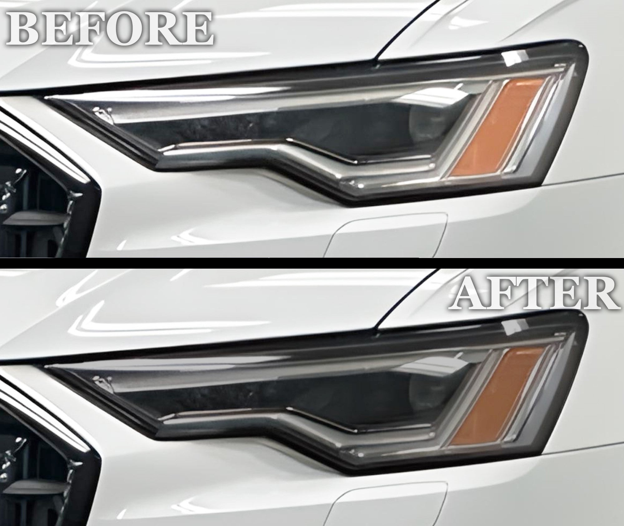Full Headlight Taillight Precut Smoked PPF Tint Kit Film Overlay Fits Audi A6 S6 2019-2025