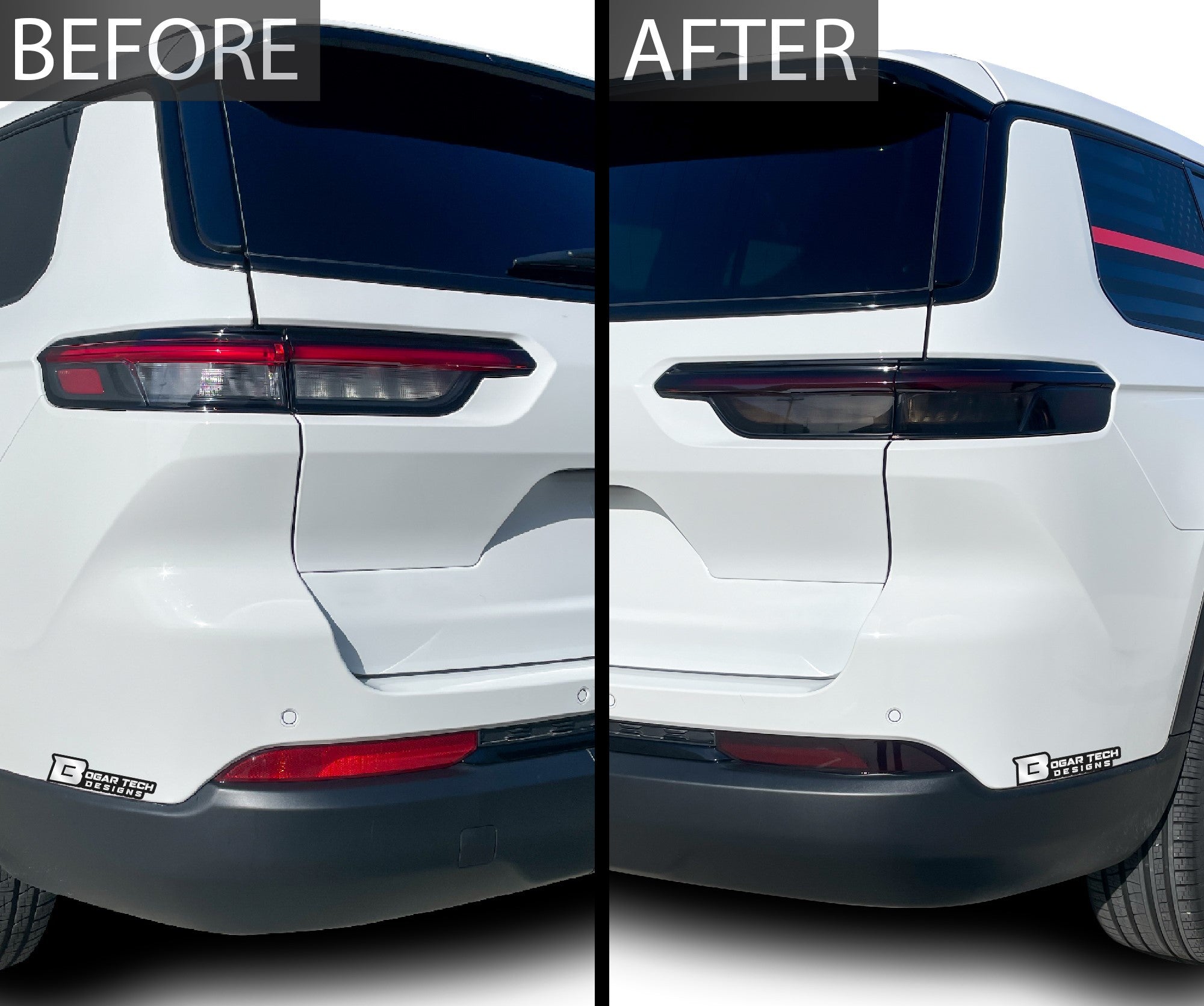 Headlight Taillight Precut Smoked PPF Tint Kit Film Overlay Fits Jeep Grand Cherokee 2022-2025