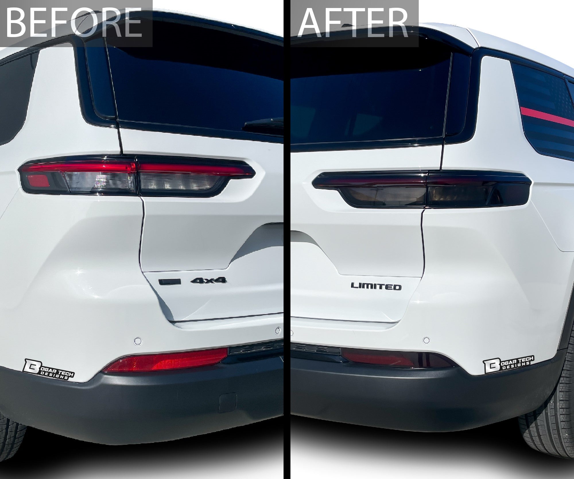Headlight Taillight Precut Smoked PPF Tint Kit Film Overlay Fits Jeep Grand Cherokee L 2021-2025