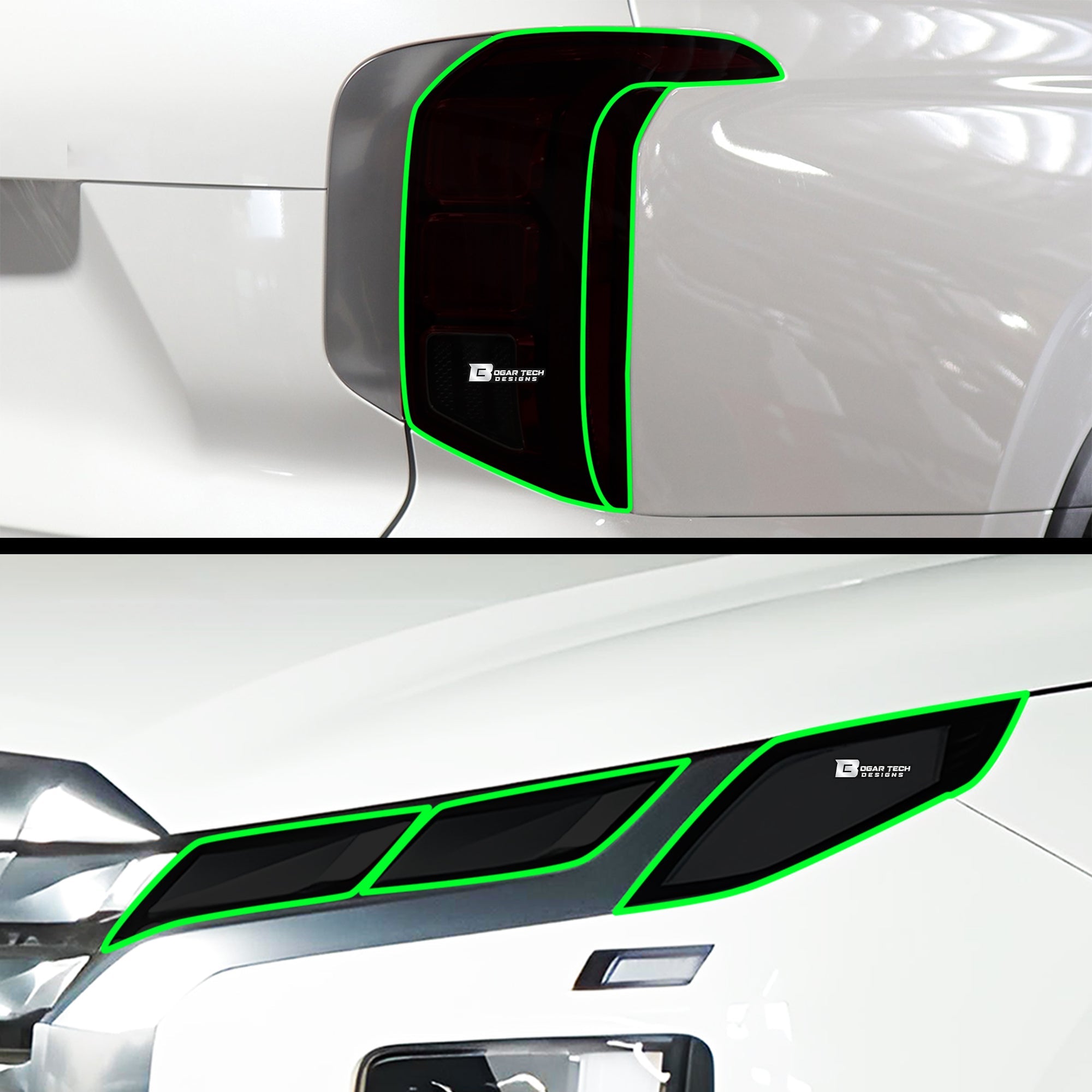 Full Headlight Taillight Precut Smoked PPF Tint Kit Film Overlay Fits Hyundai Palisade 2020-2025