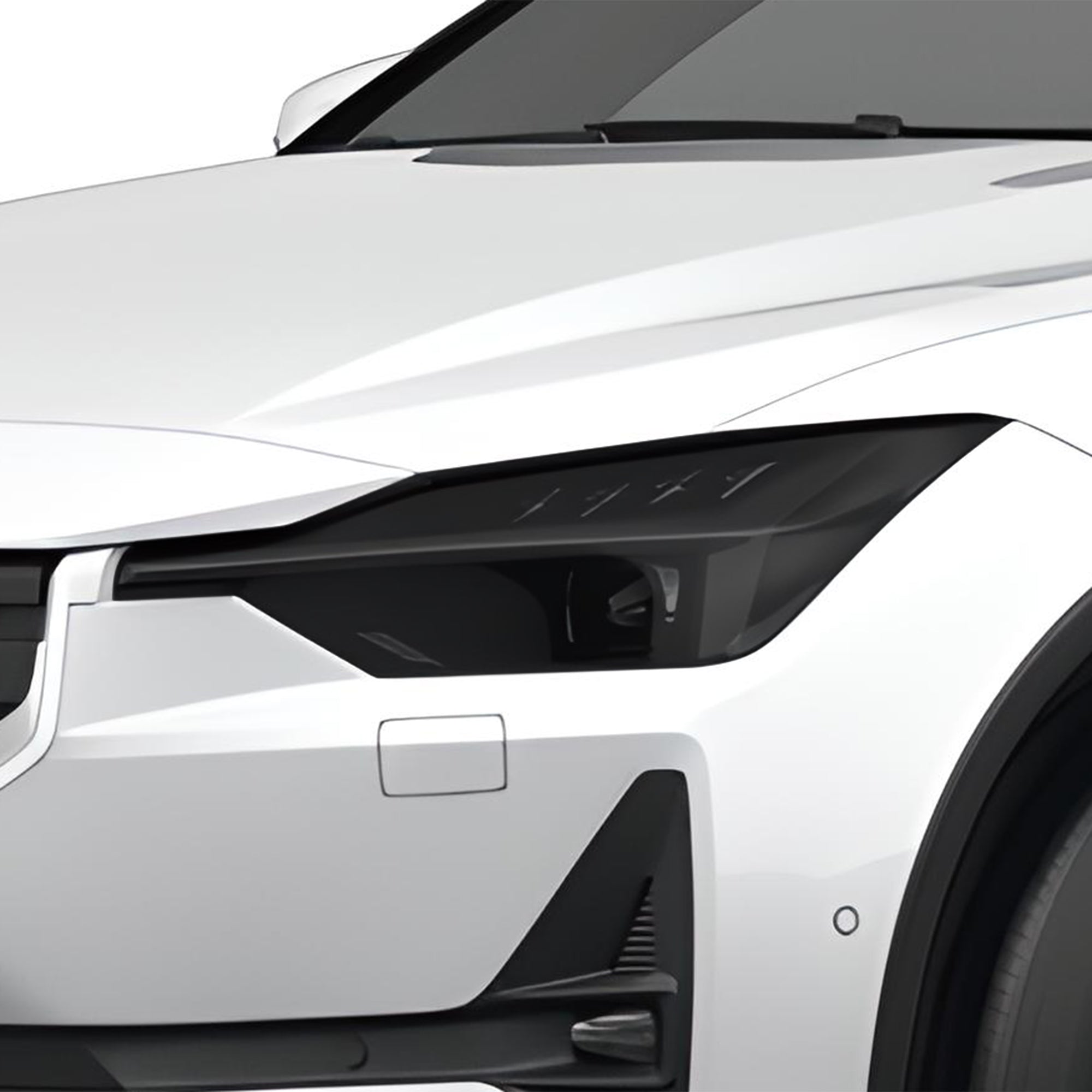 Full Headlight Taillight Precut Smoked PPF Tint Kit Overlay Film Fits Polestar 2 2020-2025
