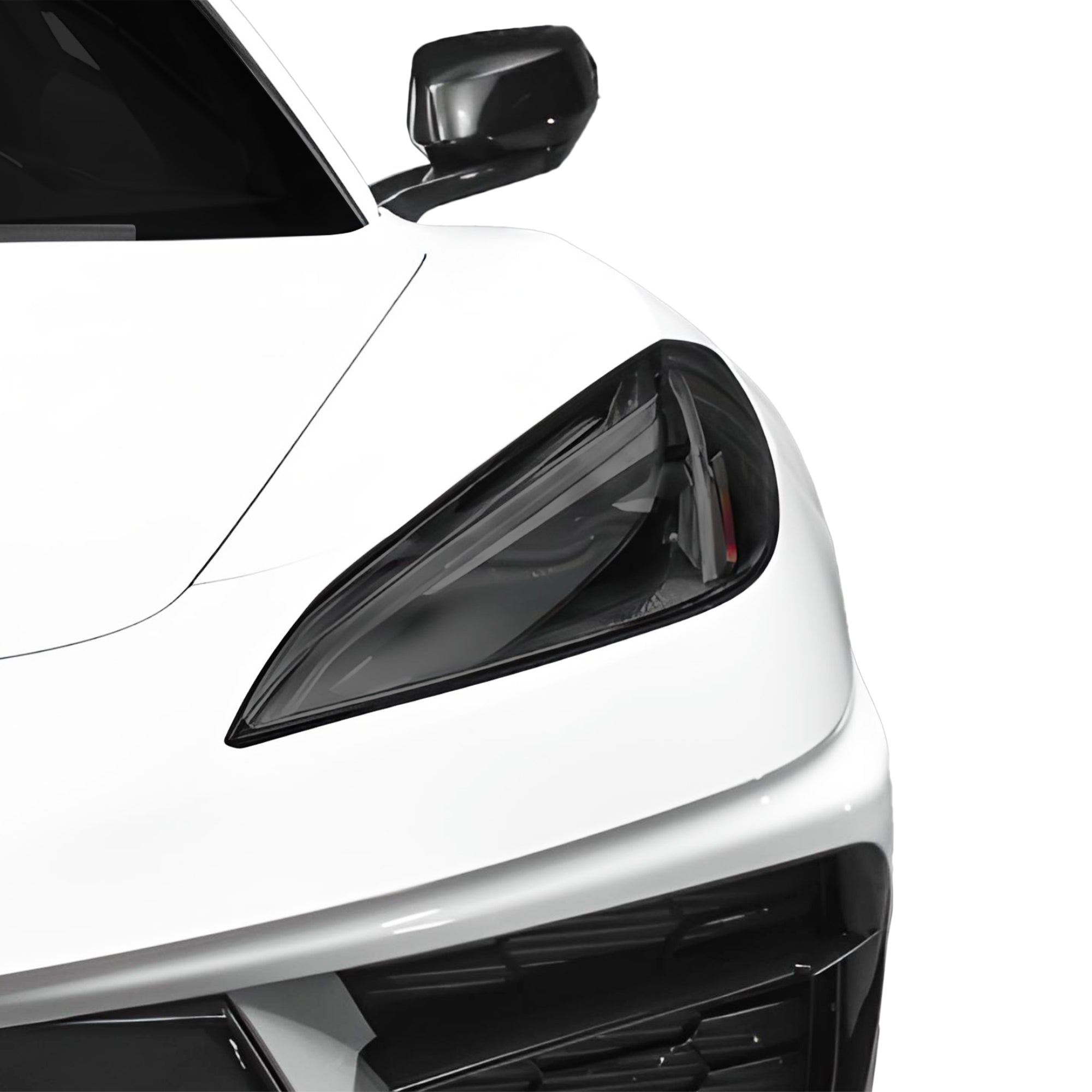 Full Headlight Taillight Precut Smoked PPF Tint Kit Film Overlay Fits Chevy Corvette C8 2020-2025
