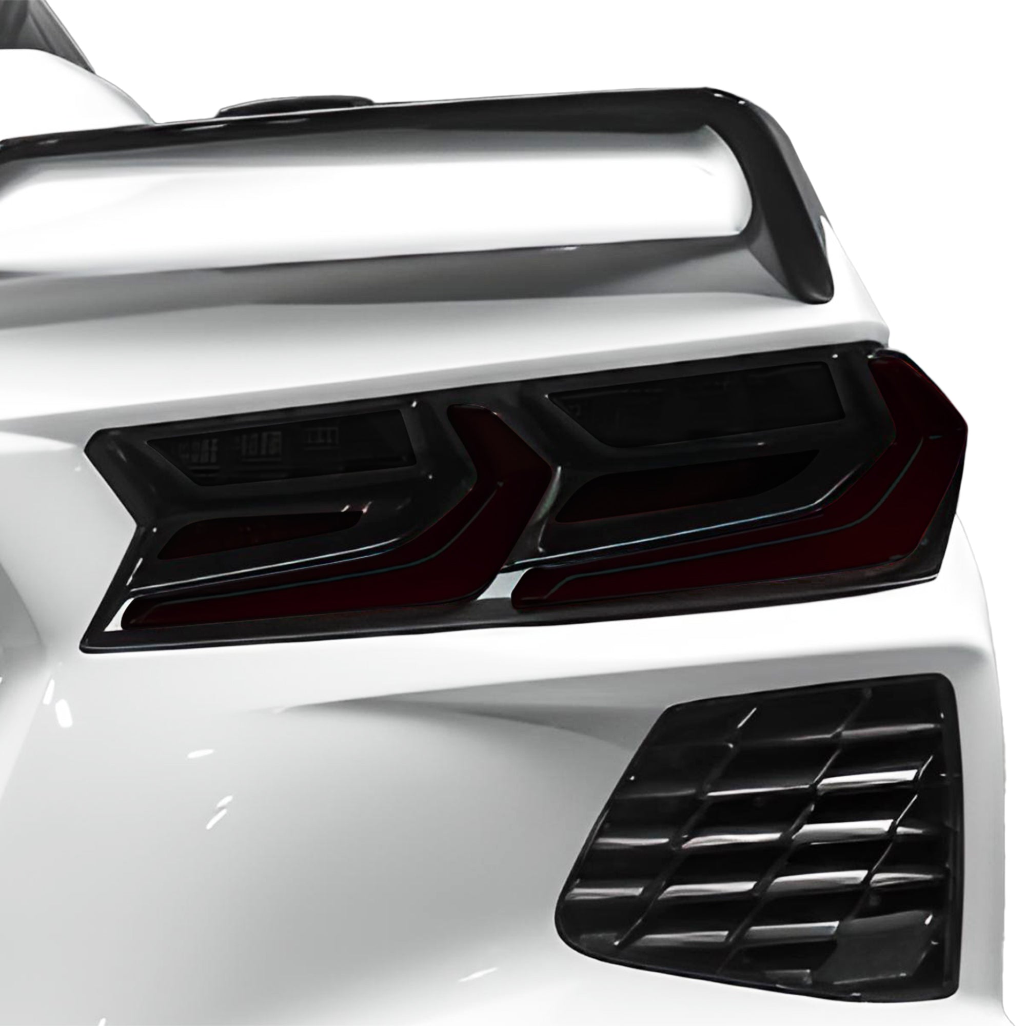 Full Headlight Taillight Precut Smoked PPF Tint Kit Film Overlay Fits Chevy Corvette C8 2020-2025