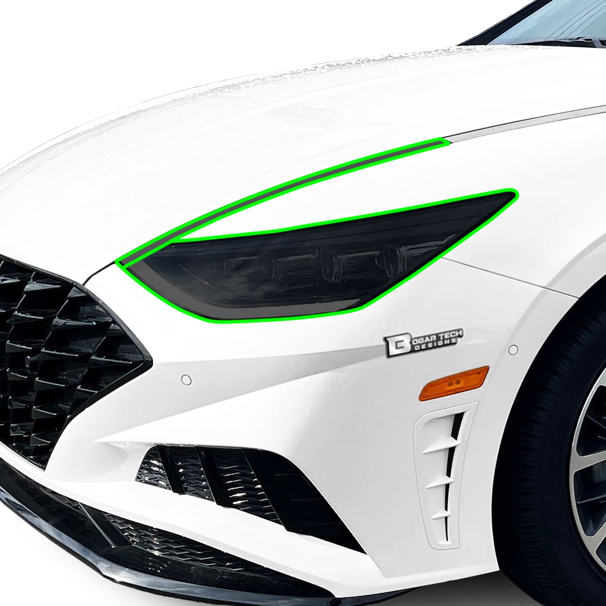 Full Headlight Taillight Precut Smoked PPF Tint Kit Film Overlay Fits Hyundai Sonata 2020-2023