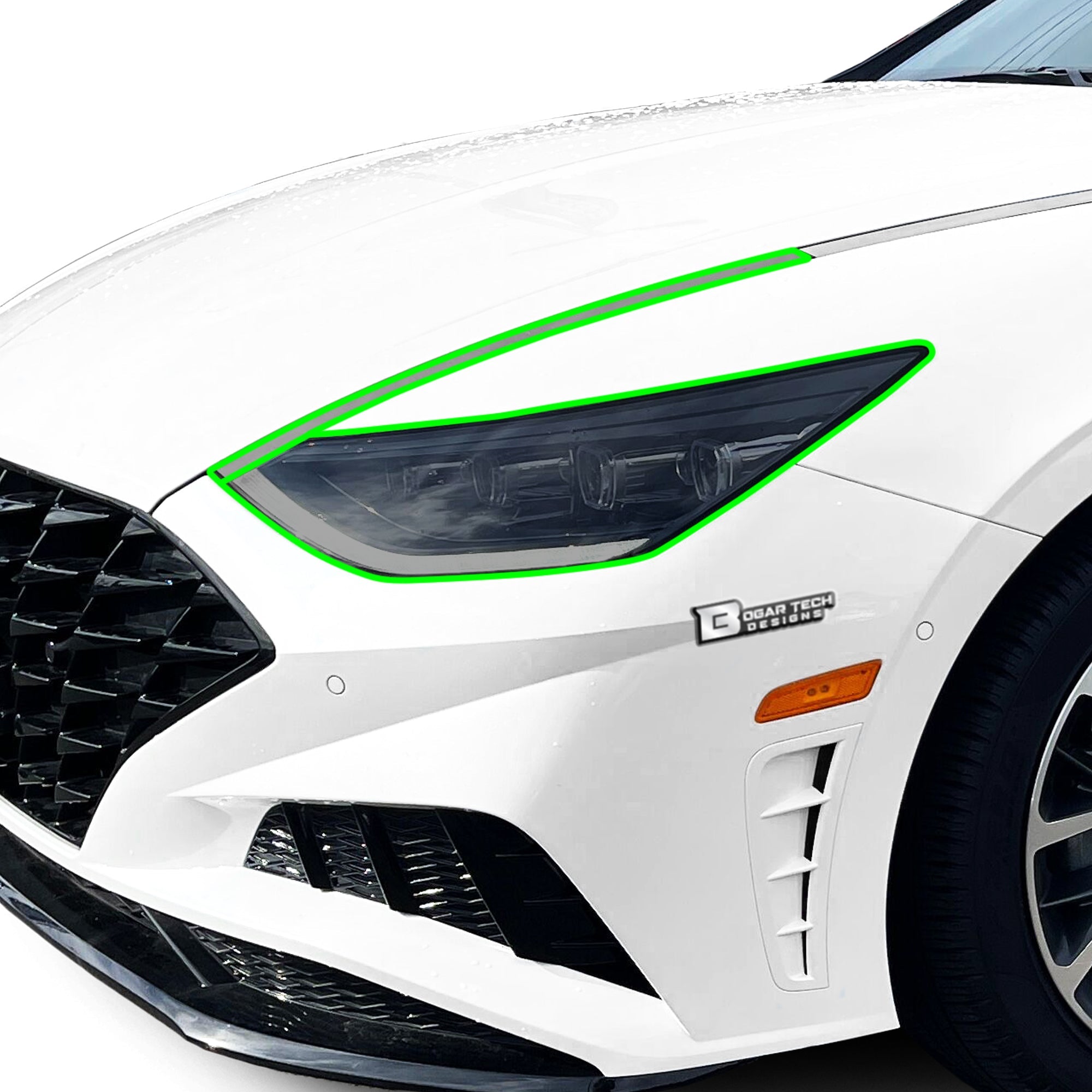 Full Headlight Taillight Precut Smoked PPF Tint Kit Film Overlay Fits Hyundai Sonata 2020-2023