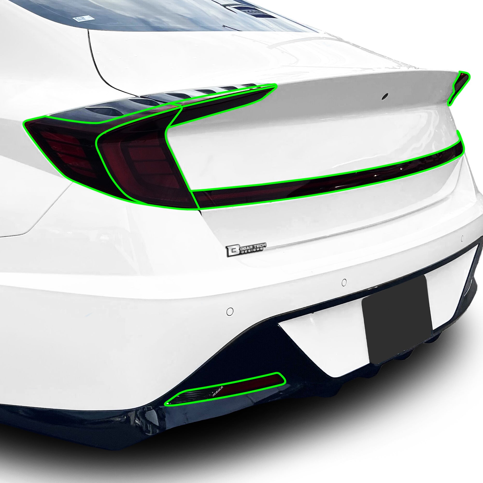 Full Headlight Taillight Precut Smoked PPF Tint Kit Film Overlay Fits Hyundai Sonata 2020-2023