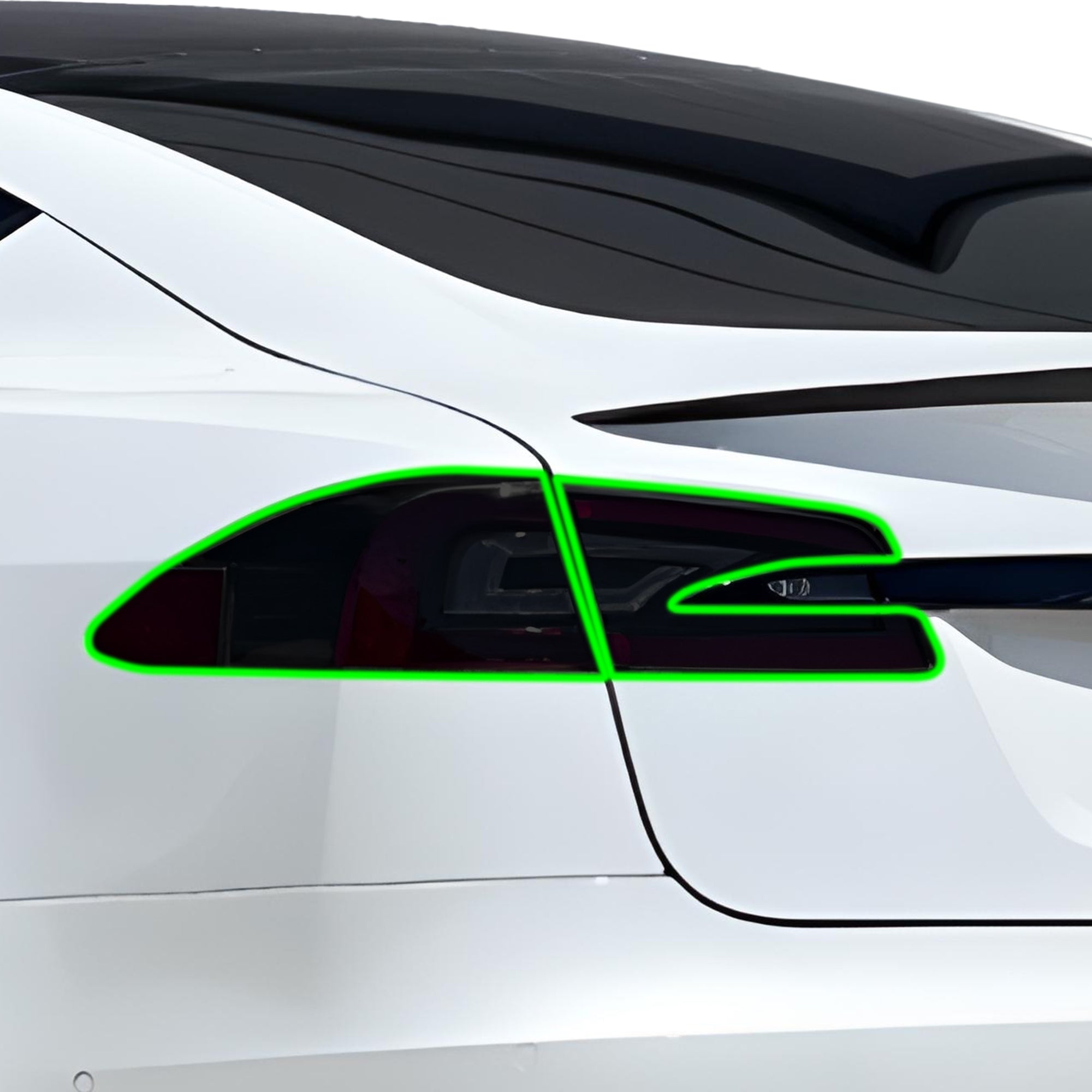 Full Headlight Taillight Precut Smoked PPF Tint Kit Film Overlay Fits Tesla Model S 2017-2025