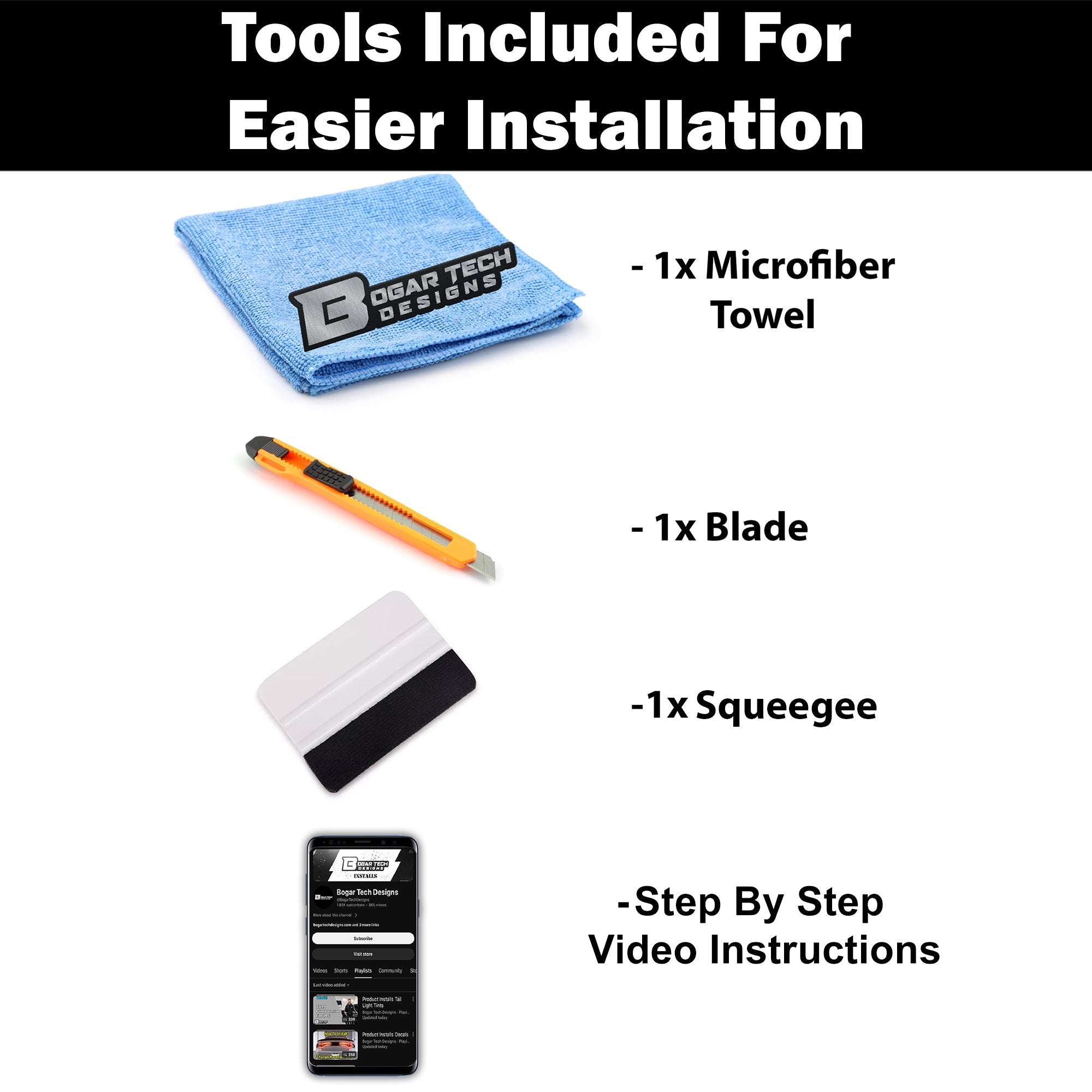 Complete Full Headlight Taillight Precut Overlay Tint Kit with Tools Fits Dodge Ram 2019-2024