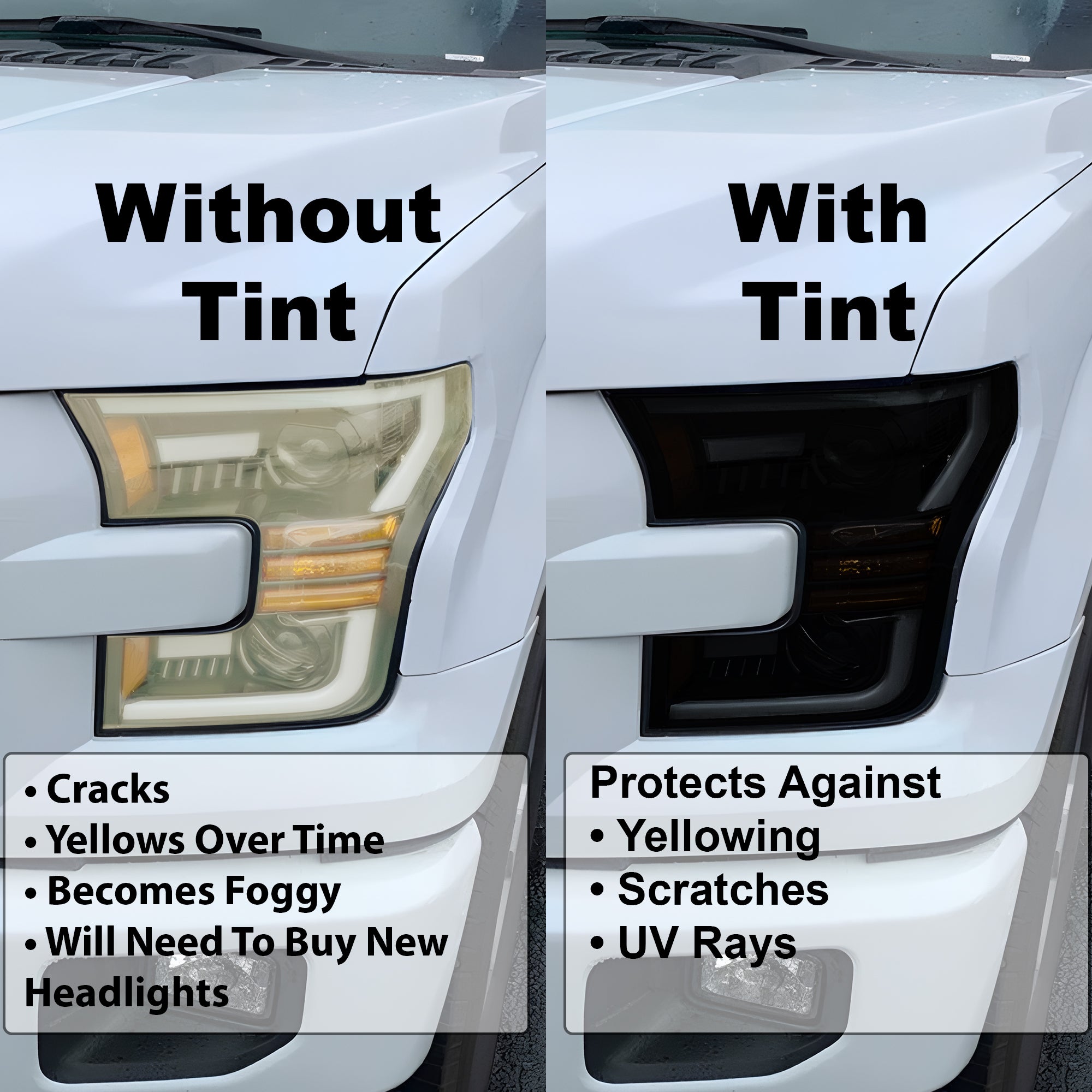 Full Headlight Taillight Precut Smoked PPF Tint Kit Overlay Film Fits Toyota Venza 2021-2024