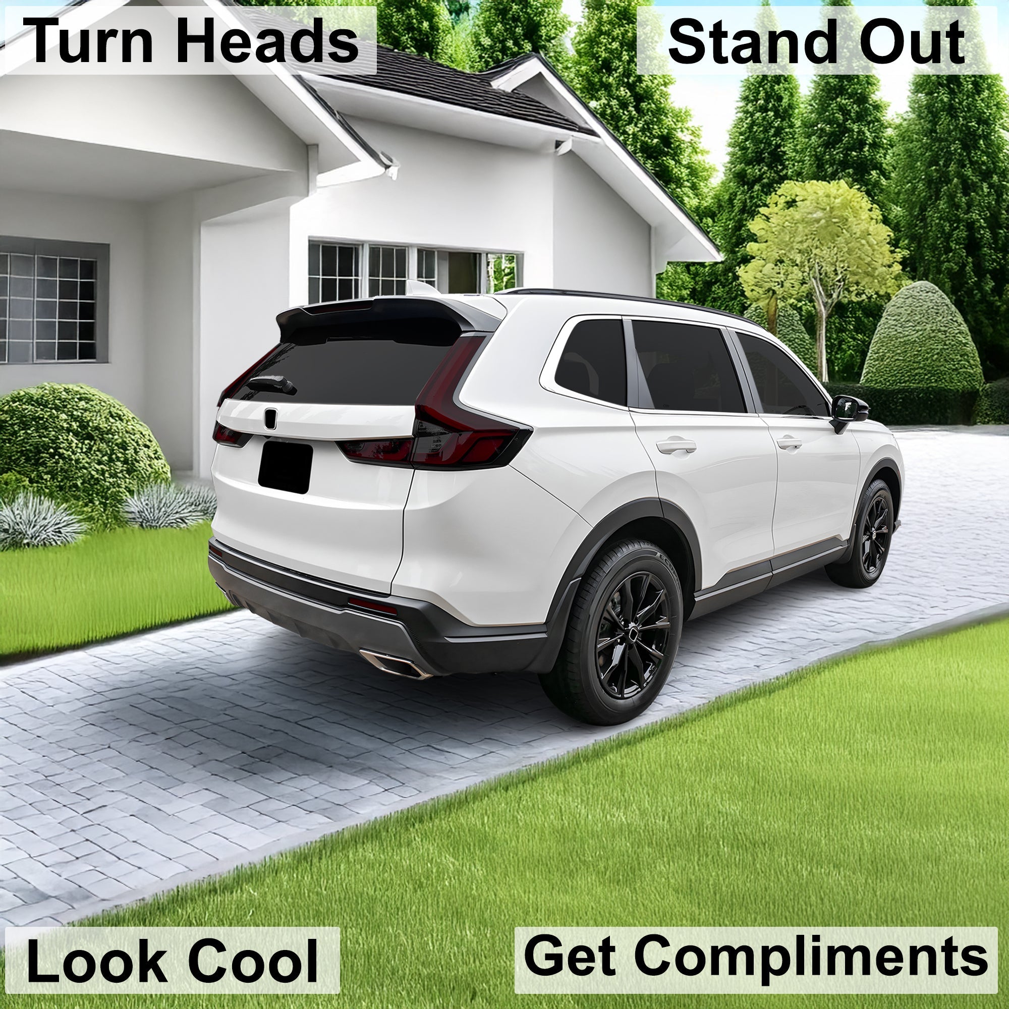 Full Headlight Taillight Precut Smoked PPF Tint Kit Film Overlay Fits Honda CR-V 2023-2025