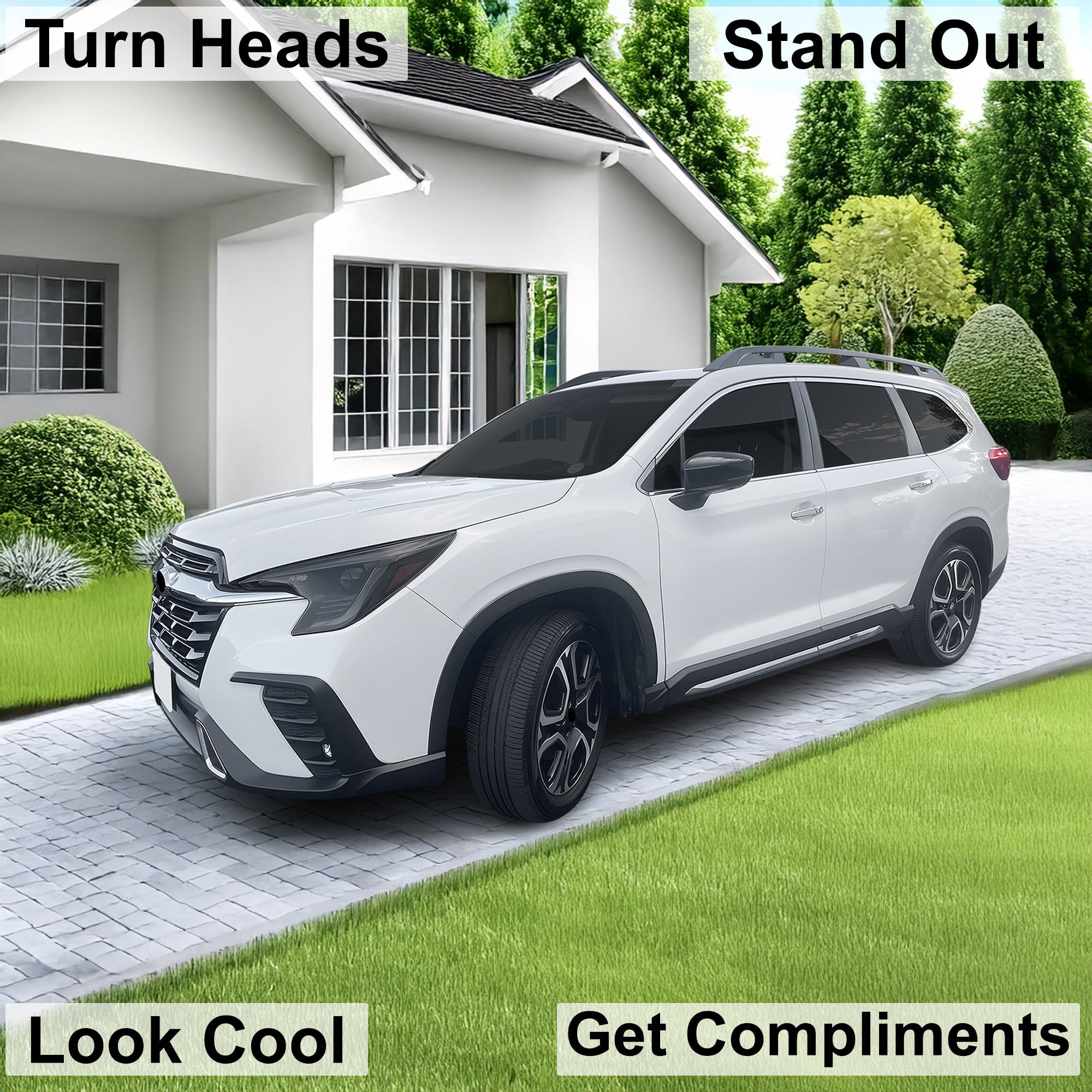 Full Headlight Taillight Precut Smoked PPF Tint Kit Film Overlay Fits Subaru Ascent 2023-2025