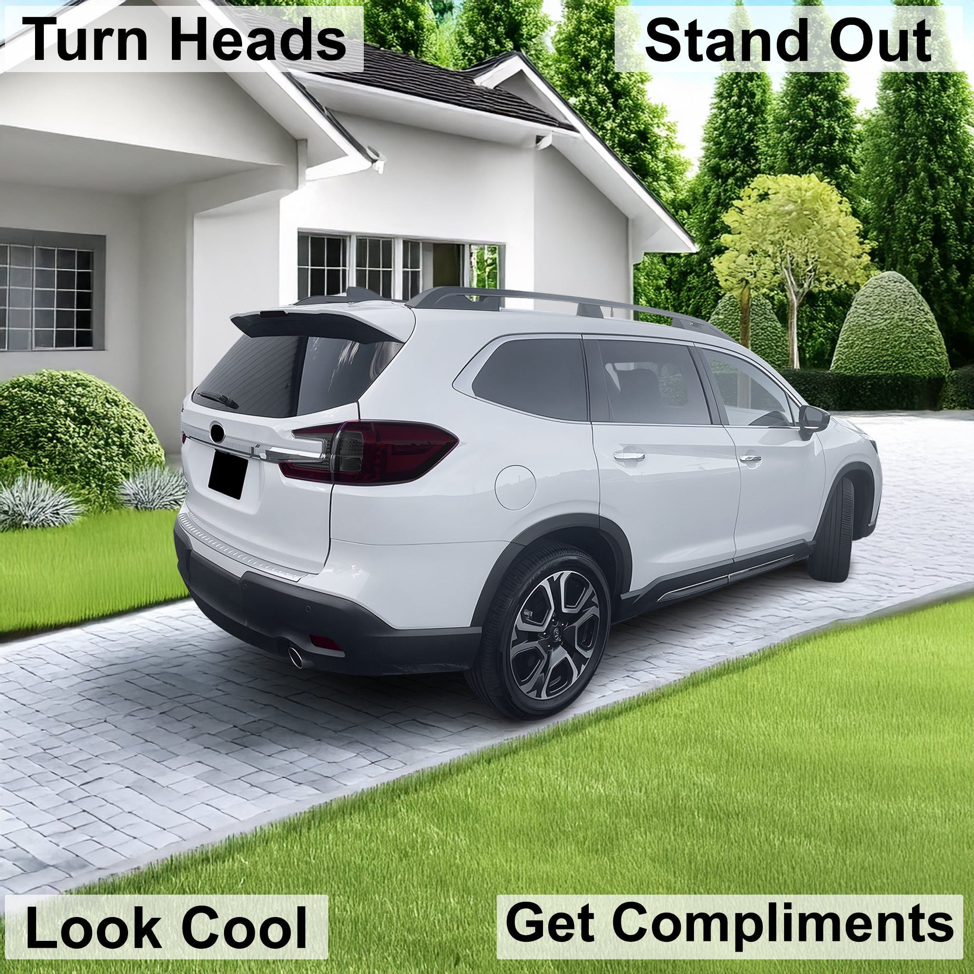 Full Headlight Taillight Precut Smoked PPF Tint Kit Film Overlay Fits Subaru Ascent 2023-2025