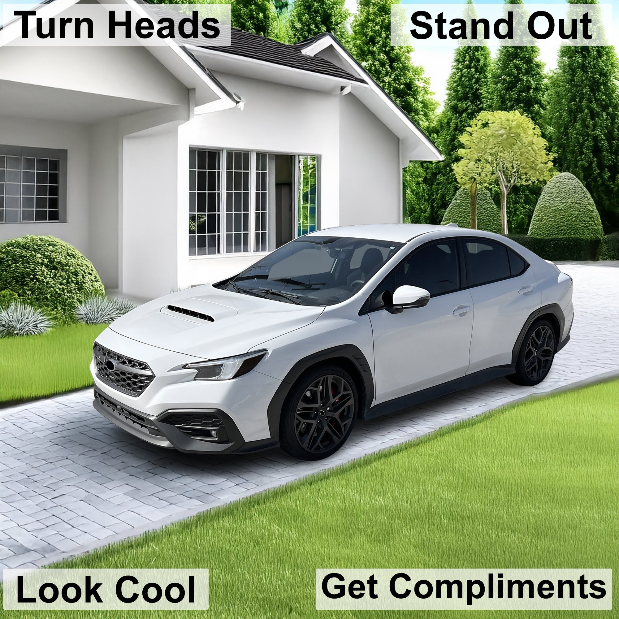 Full Headlight Taillight Precut Smoked PPF Tint Kit Overlay Film Fits Subaru WRX 2022-2025