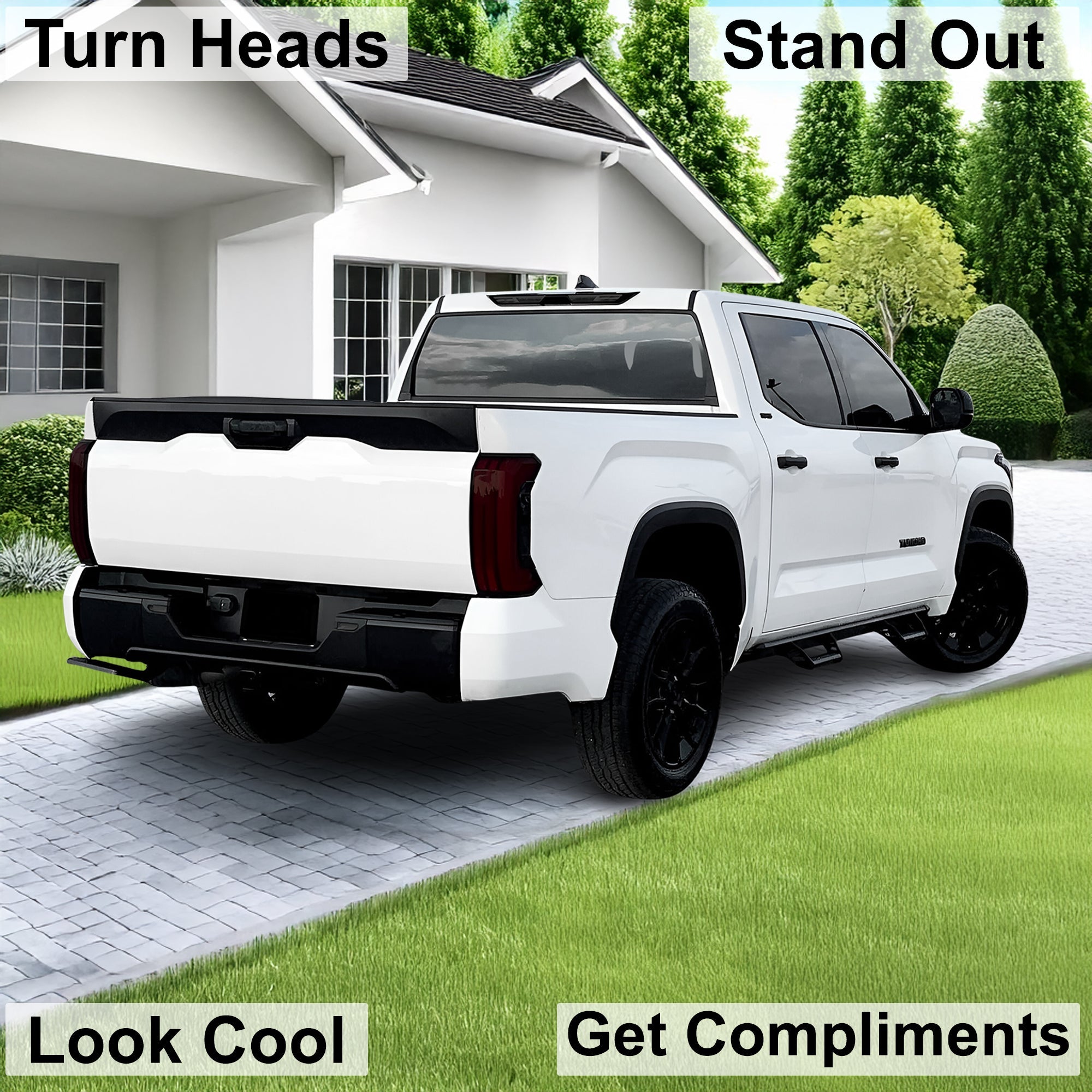 Full Headlight Taillight Precut Smoked PPF Tint Kit Film Overlay Fits Toyota Tundra 2022-2025