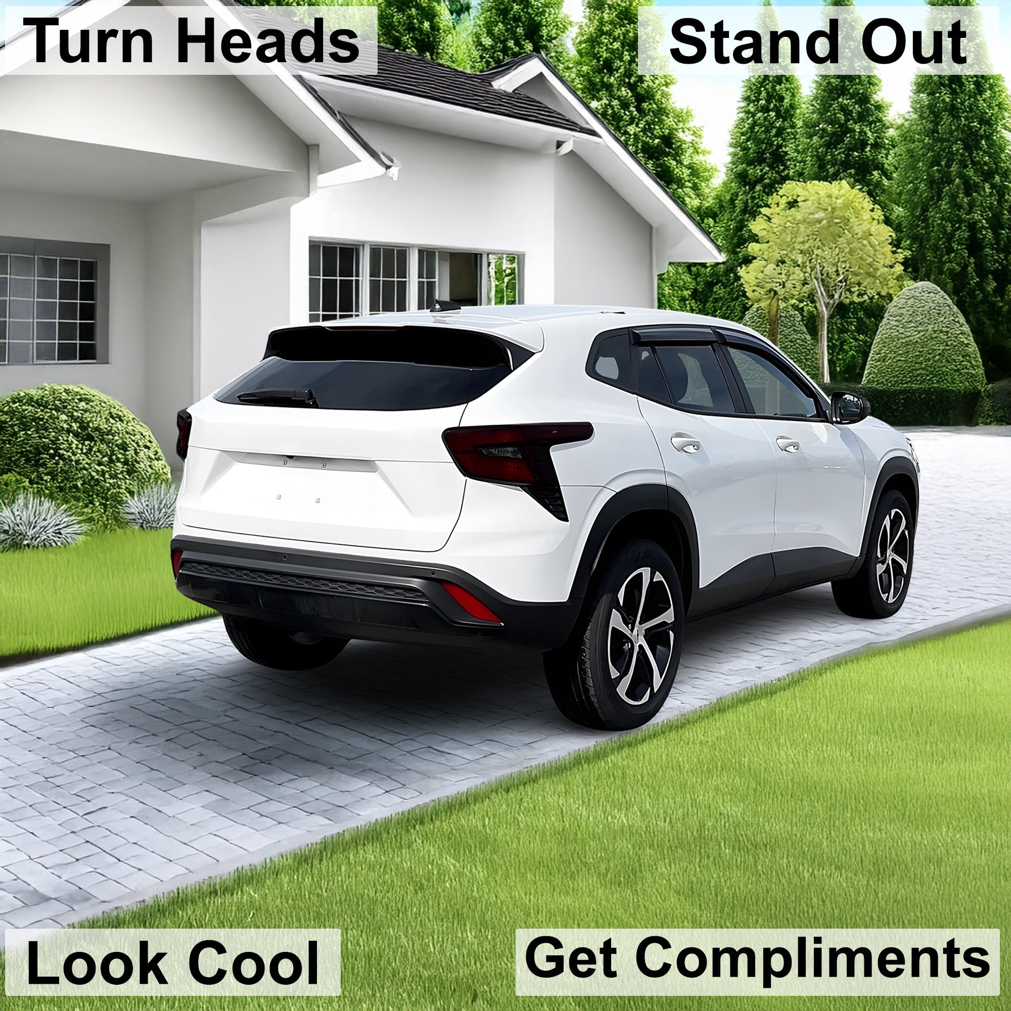 Full Headlight Taillight Precut Smoked PPF Tint Kit Film Overlay Fits Chevrolet Trax 2024-2025