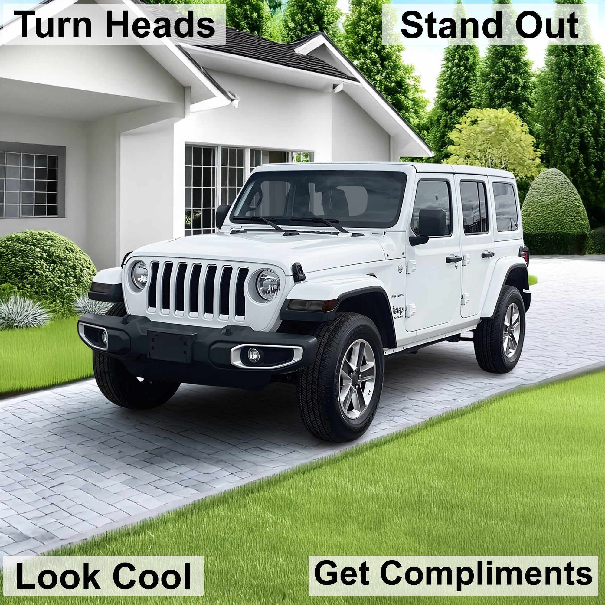 Amber Delete Taillight Precut Smoked PPF Tint Kit Film Overlay Fits Jeep Wrangler JL 2018-2025