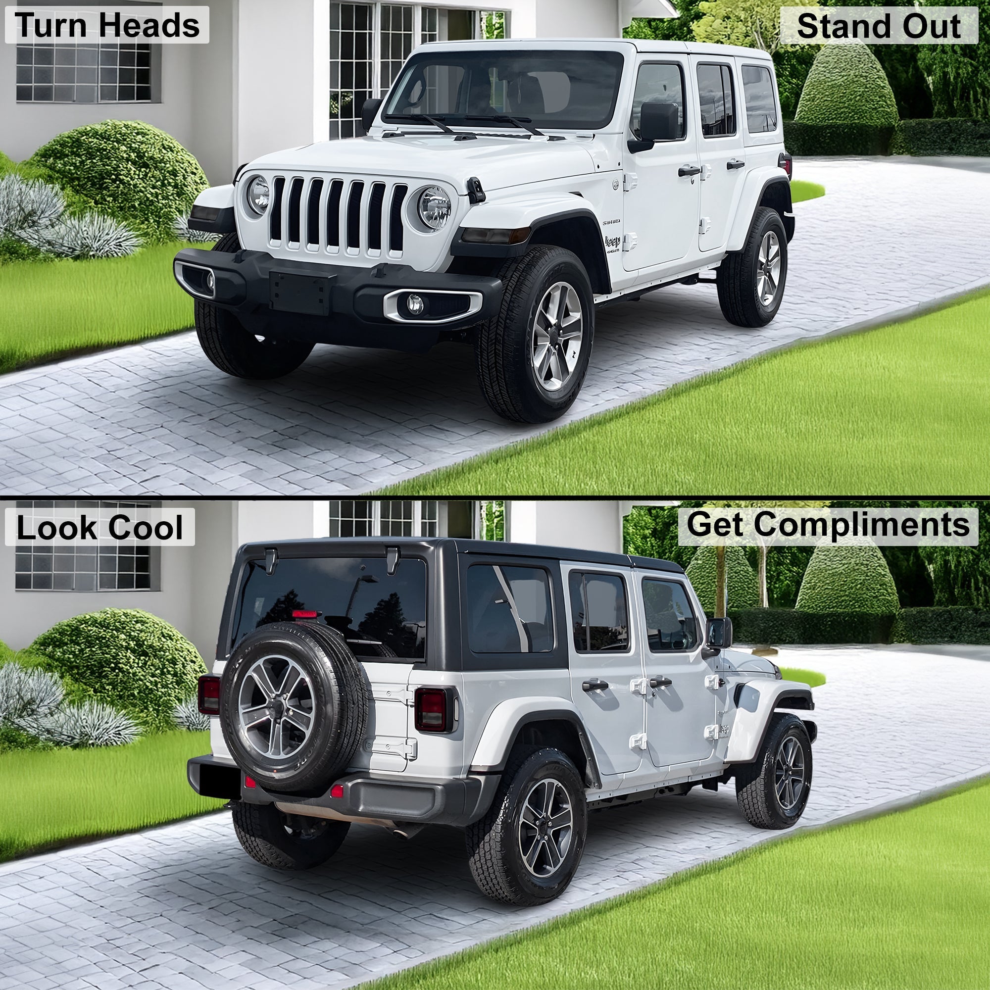 Amber Delete Taillight Precut Smoked PPF Tint Kit Film Overlay Fits Jeep Wrangler JL 2018-2025
