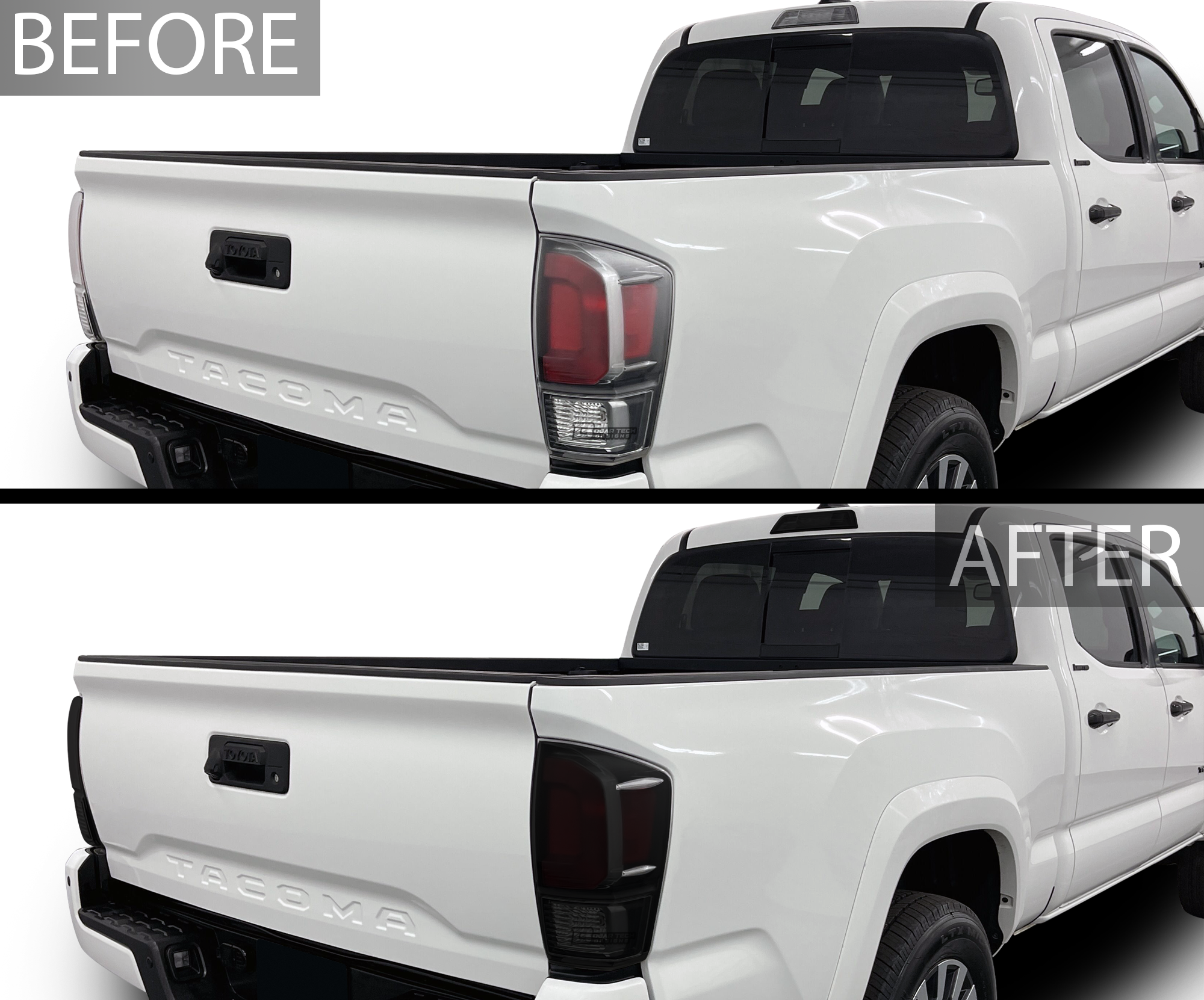 Full Tint Kit Precut Smoked Vinyl Tint Kit Film Overlay Cover Fits Toyota Tacoma 2016-2023
