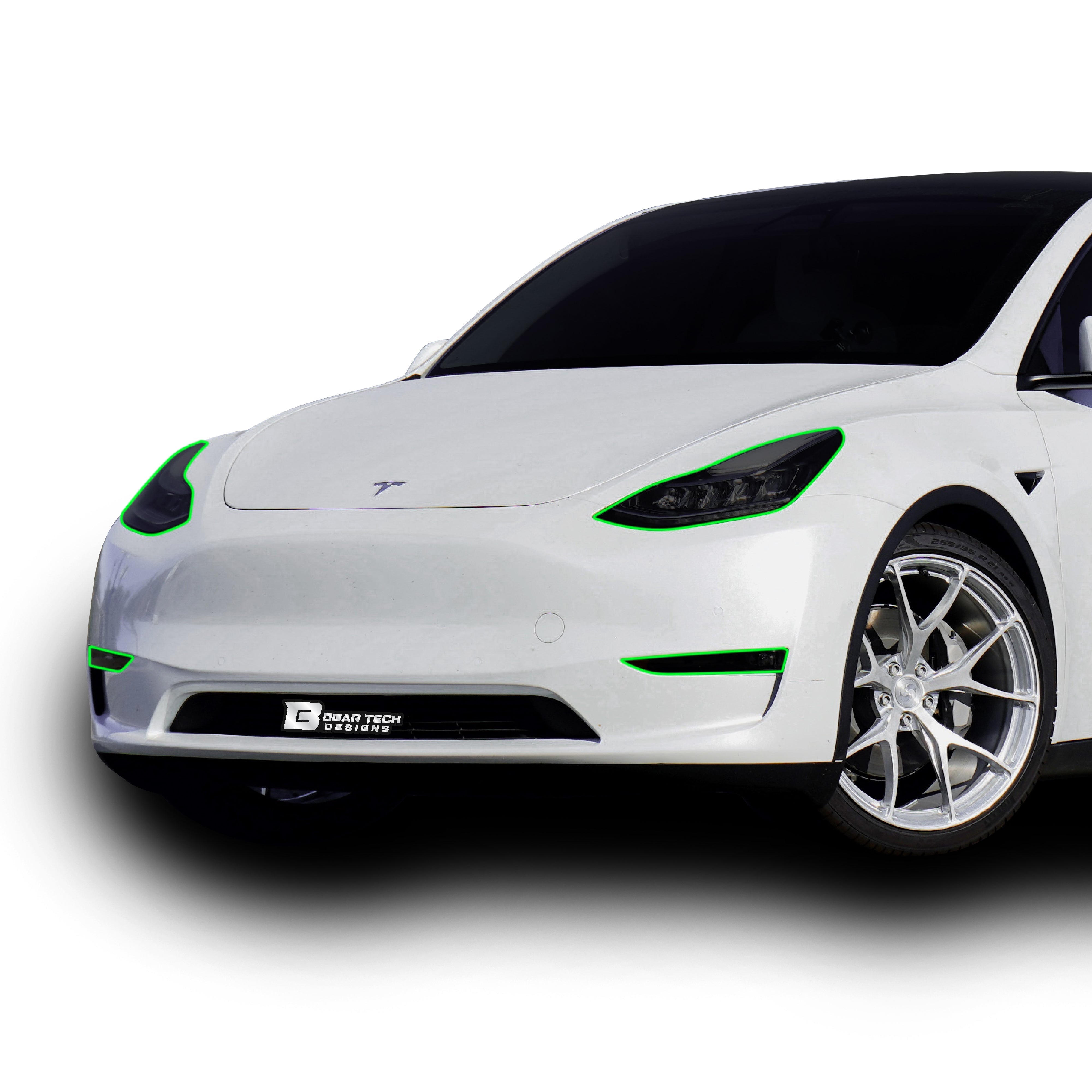 Head Tail Light Markers Reflectors Precut Smoke Tint Overlay Fits Tesla Model 3 2017-2023