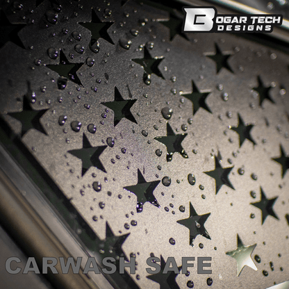 Fits BMW 7 Series 2023-2025 Quarter Window American Flag Vinyl Decal Stickers